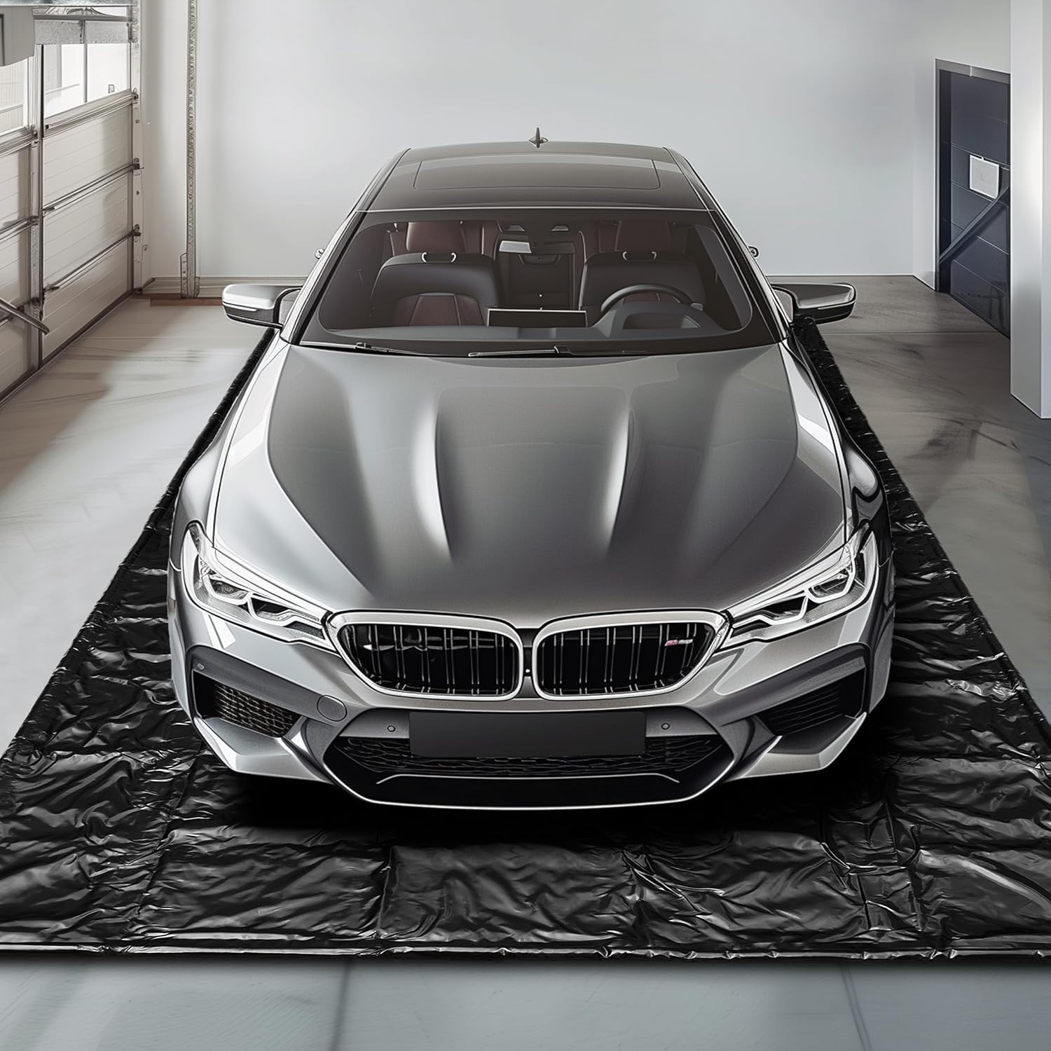Garage Floor Mat for Under Car Waterproof Containment 7ft 9in x 18