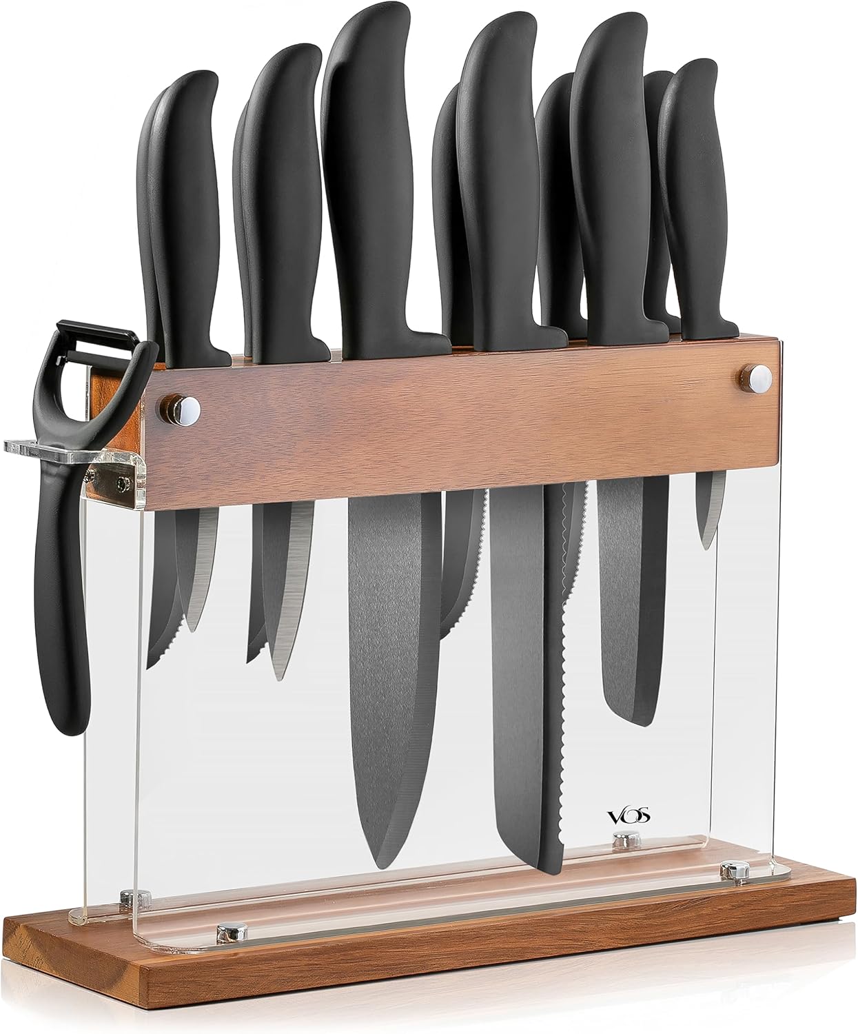 Vos Ceramic Knife Set - 13-Piece Ultra-Sharp Kitchen Knives