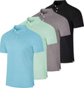 Men's Cotton Pique Polo 3 & 4 Pack - Performance Short Sleeve Polo all