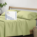 California King Organic Cotton Percale Sheets - Sage Green 4 PC Set