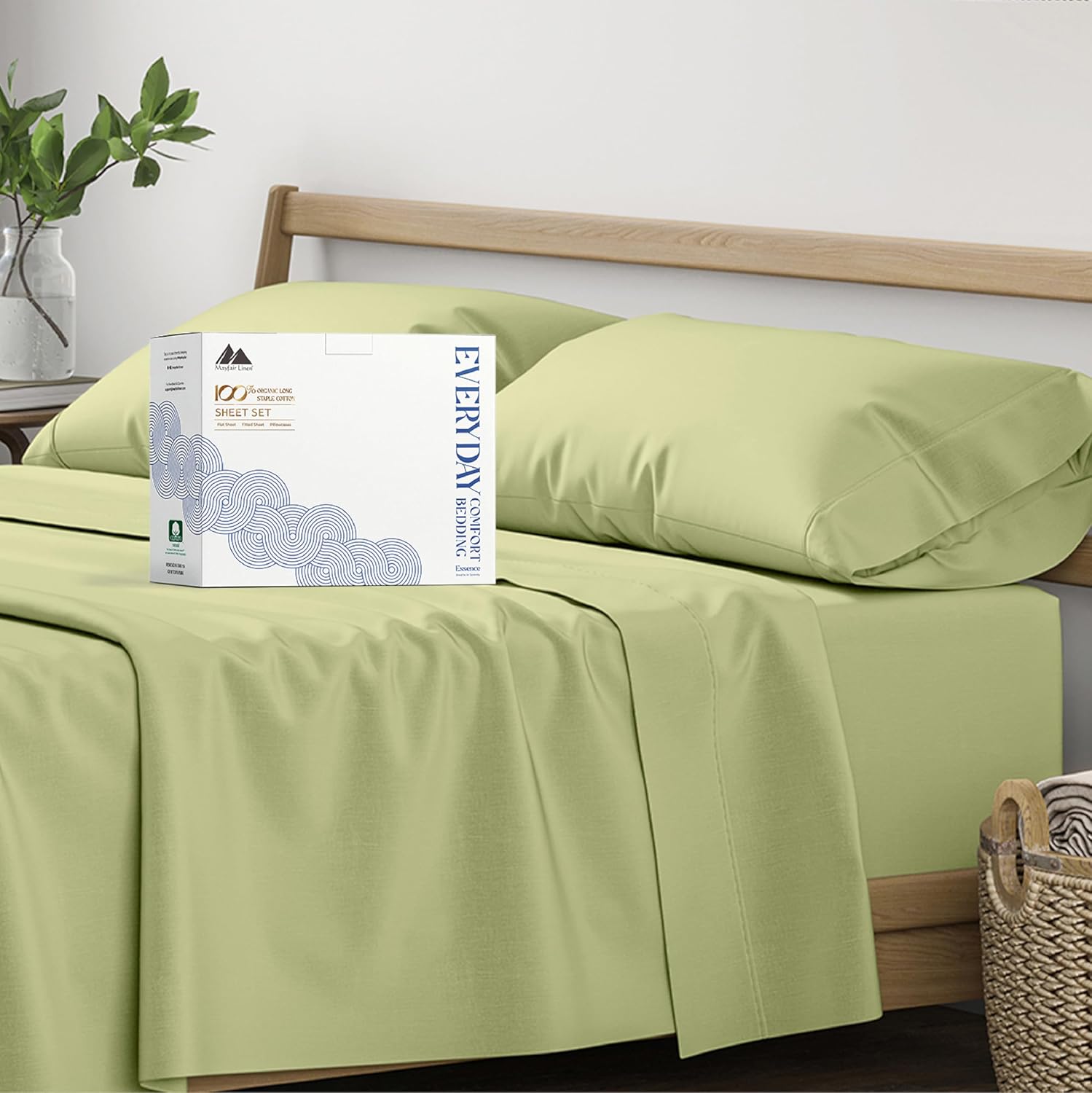 100% Organic Cotton California King Sheets for Ultimate Comfort
