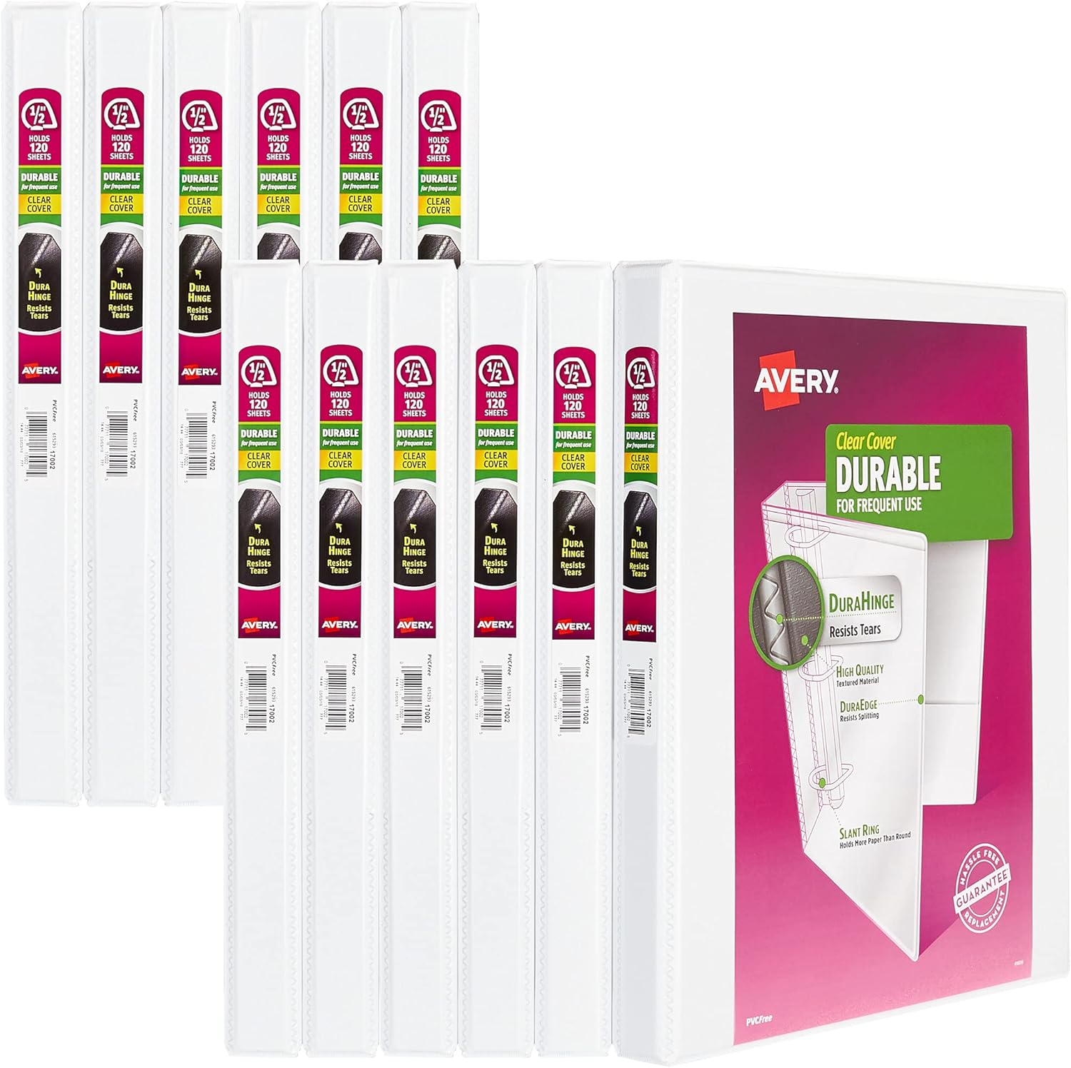Durable View 3 Ring Binders for Home, School, and Office Use