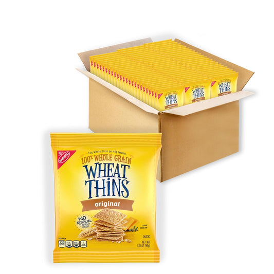 Wheat Thins Original Snacks - Whole Grain Wheat Crackers 72 Packs