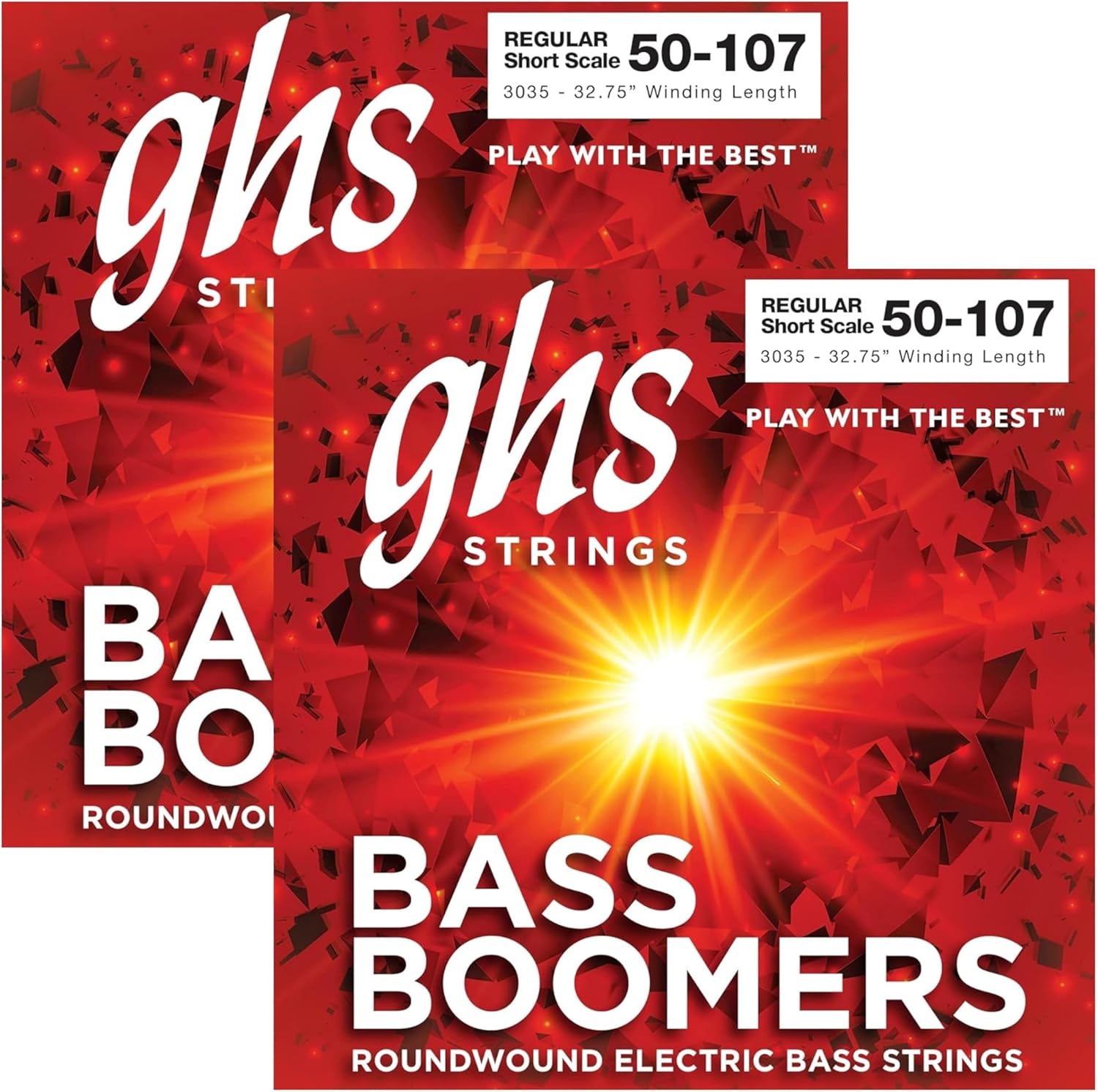 GHS Short Scale 4-String Electric Bass Boomer Strings 3035 SET