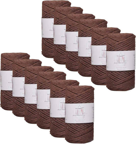 Makromecity 12 Skeins of 3mm Single Strand Macrame Cord