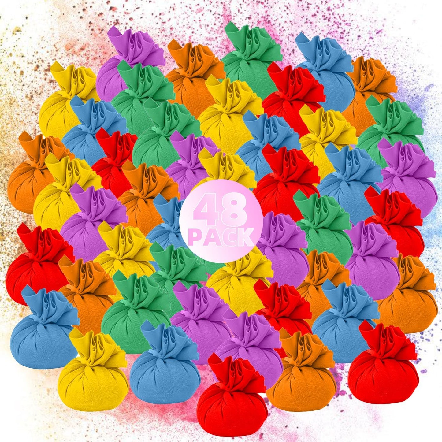 ARELUX Color Powder Balls for Vibrant Outdoor Fun 48 Packs