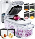 Fullstar Mandoline Slicer for Kitchen - Compact 4-in-1 Food Chopper
