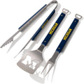 YouTheFan NCAA Spirit Series 3pc BBQ Set - Team-Logo Grill Tools