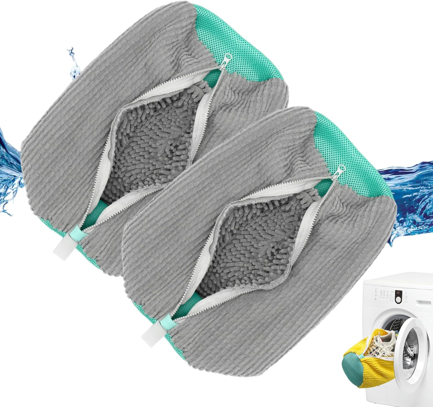 Quick Clean Sneaker Laundry Bag Set | Grey
