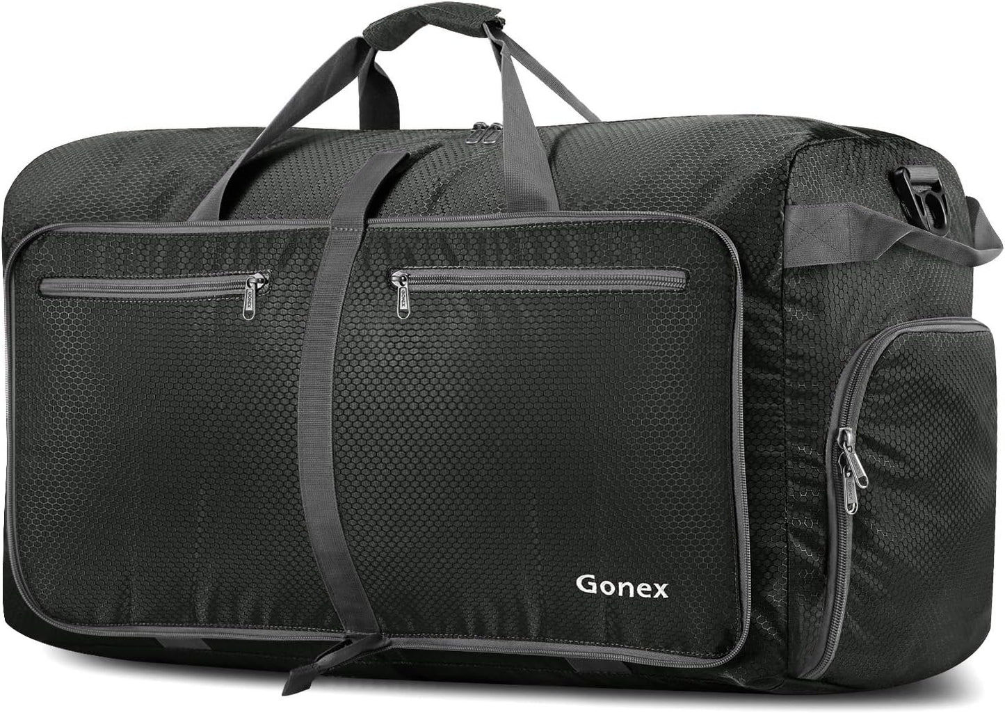 Gonex Large Foldable Travel Duffle Bag with Shoe Compartment