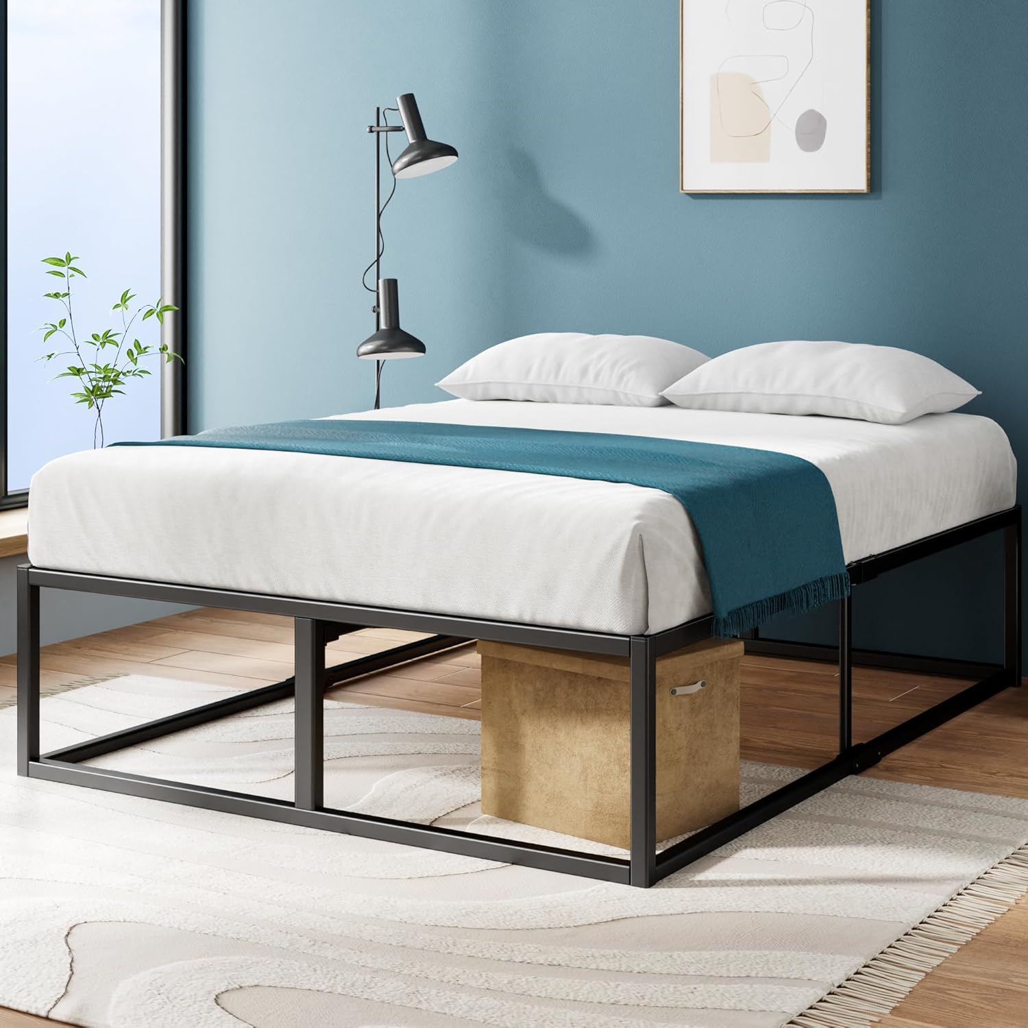 Zinus Joseph 18 Inch Platform Bed Frame with Wood Slat Support