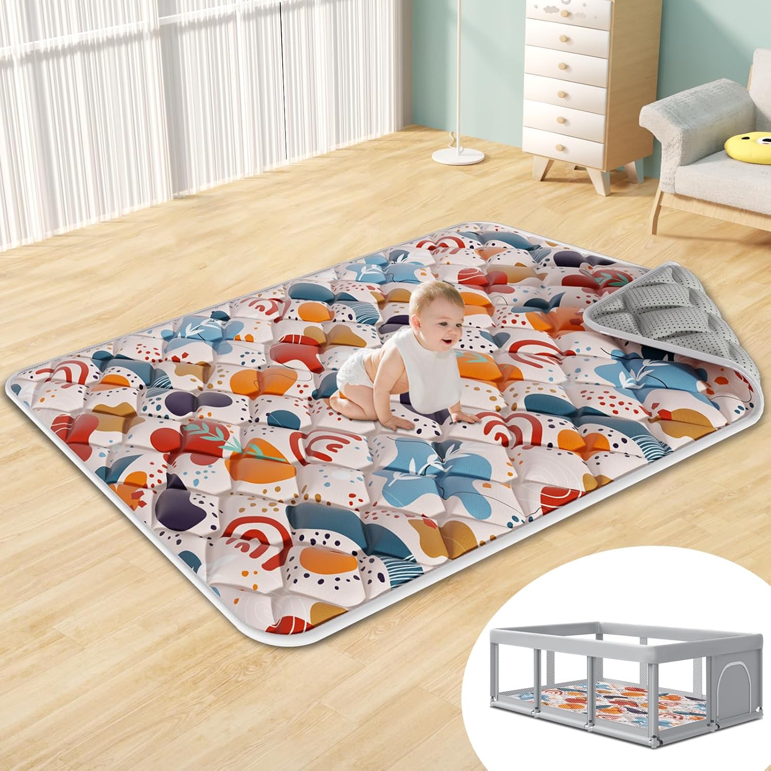 Ultra Soft Baby Play Mat - Comfy Crawling Fun!