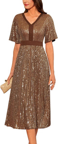 Sparkly Empire Waist Cocktail Dress by GRACE KARIN