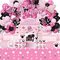 Pink Mouse Birthday Decorations Set for 20 Guests - Complete Party Kit