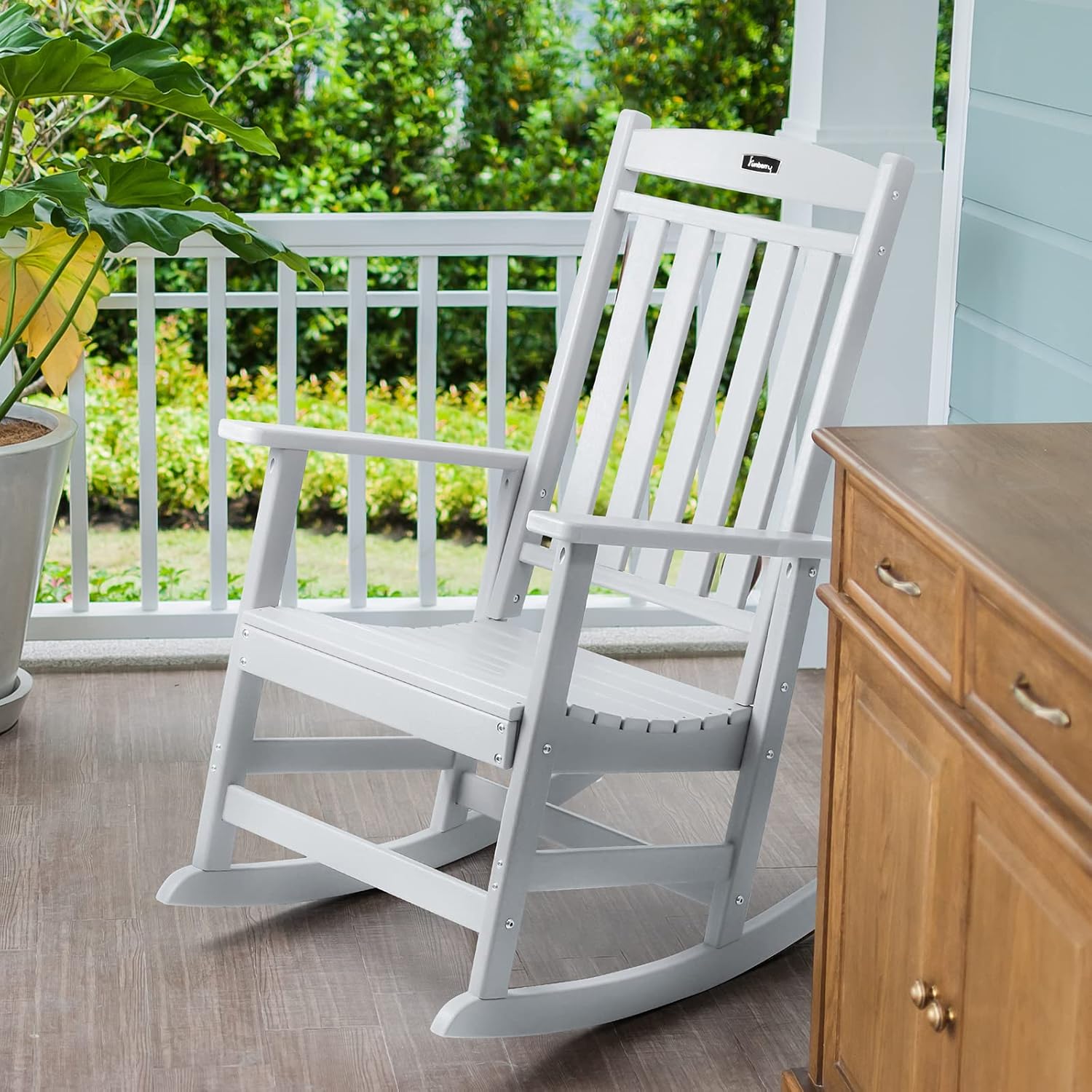 FUNBERRY All Weather Rocking Chair - Easy Assembly!