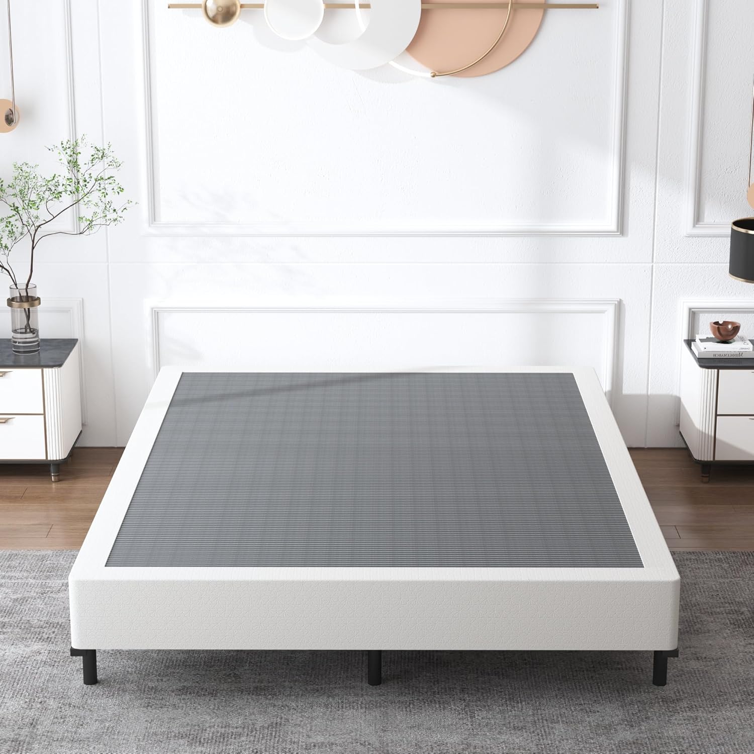 Queen Box Spring 9 Inch Heavy Duty Foundation for Sturdy Support