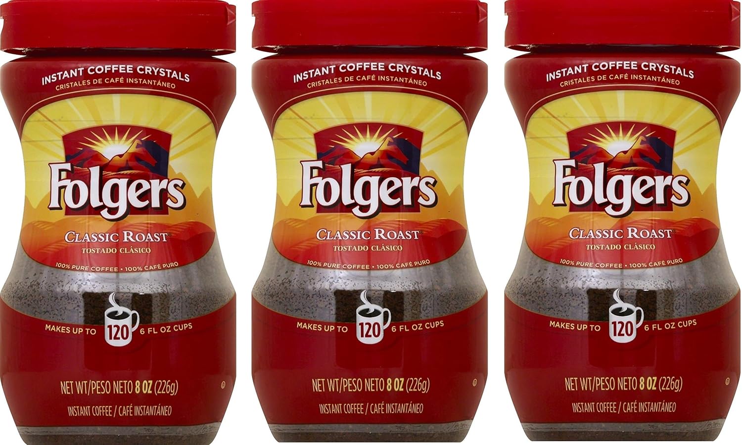 Bold Flavor: Folgers Classic Roast Coffee Crystals