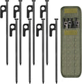 8in Heavy Duty Tent Stakes Set - Secure Your Shelter!