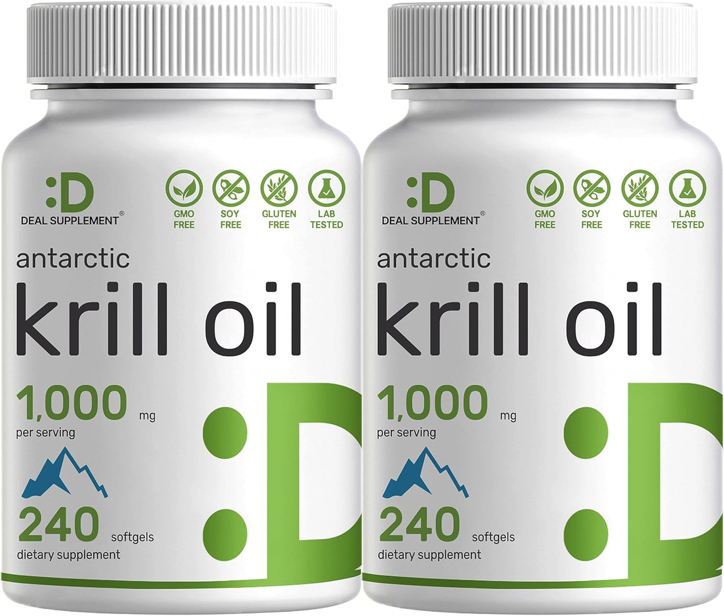Antarctic Krill Oil 2 Pack - 1,000mg Omega-3s Softgels