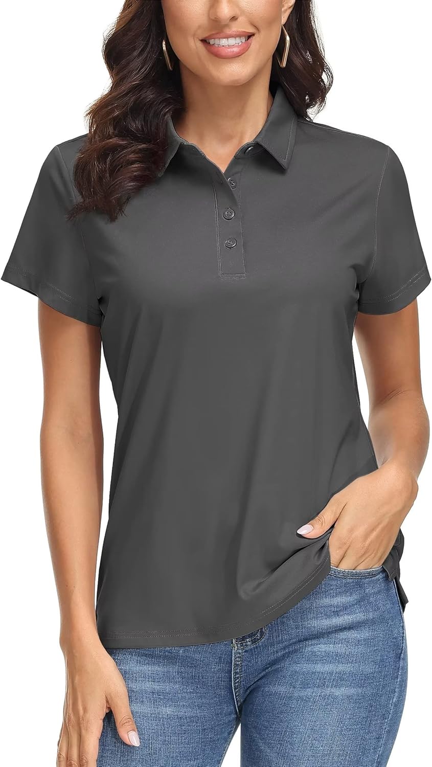 MAGCOMSEN Women's Polo Shirts with UPF 50+ Sun Protection