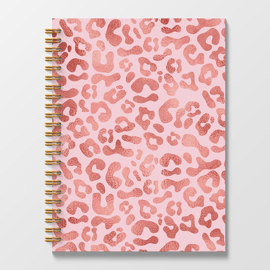 Chic Pink Leopard Print Journal - Stylish & Productive!