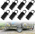 Stake Pocket D Rings for Trailer 1/2ft Hitch Pin 4 Holes - Heavy Duty