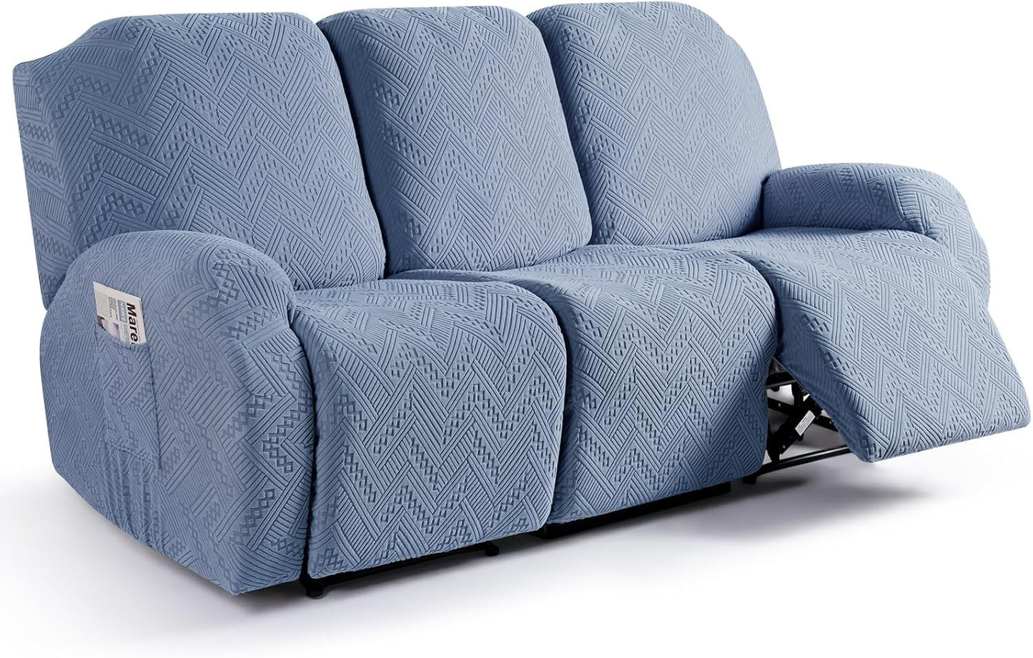 Ruaozz Recliner Sofa Covers for 3 Seater Reclining Couches