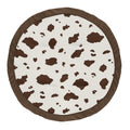 Cow Print Baby Play Mat Round 36in - Soft Tummy Time Cushion