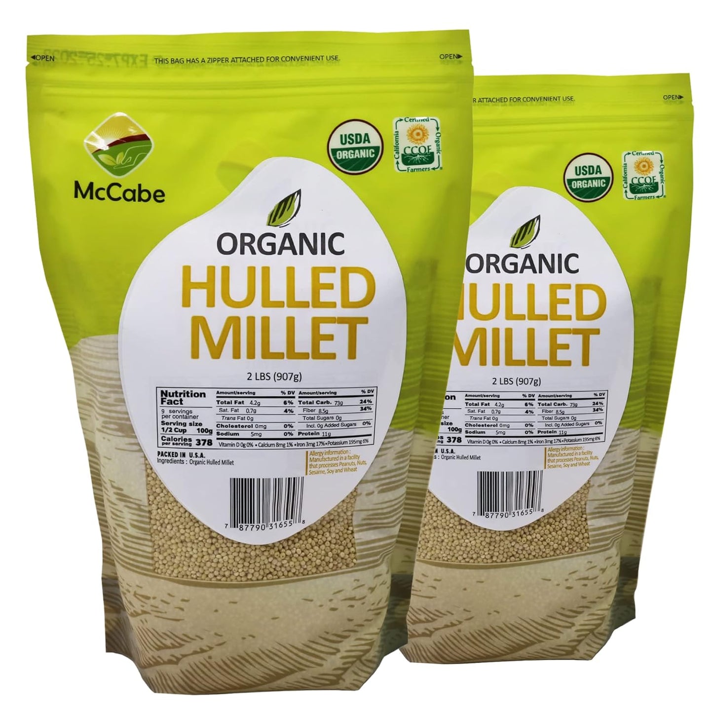 McCabe Organic Hulled Millet - Nutrient Powerhouse for Health