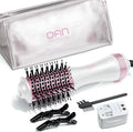 Dual Voltage Hair Dryer Brush 4-in-1 Travel Styler - Compact Volumizer