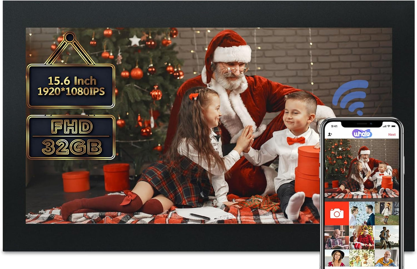 15.6in Extra Large Digital Picture Frame with WiFi Connectivity