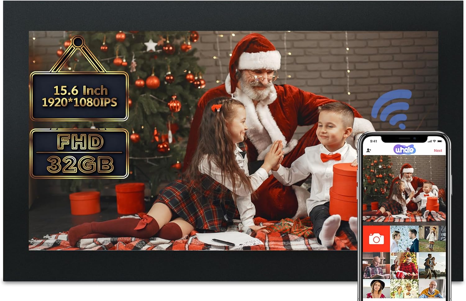 15.6in Extra Large Digital Picture Frame with WiFi Connectivity
