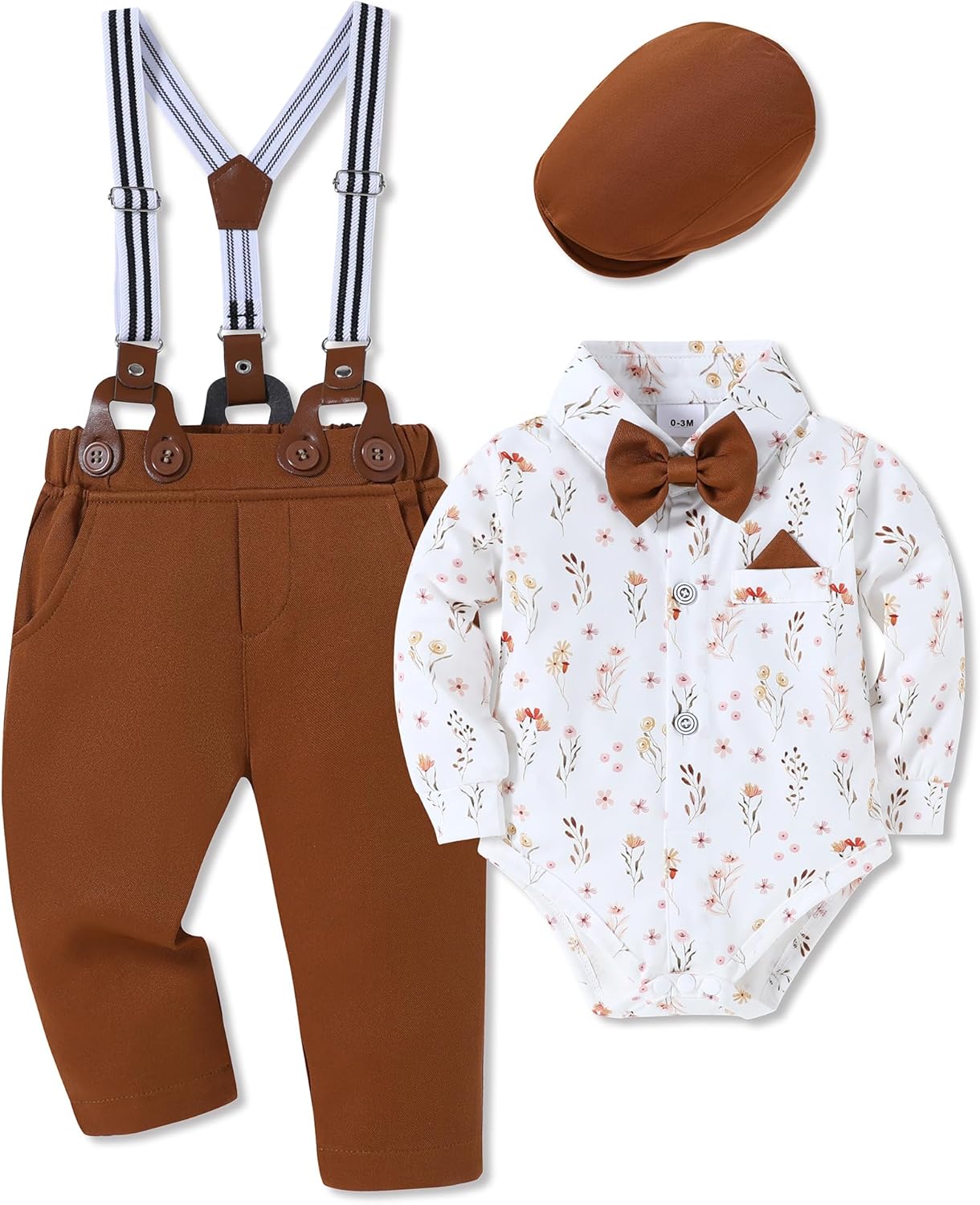 WESIDOM Baby Boy Clothes 0-18M Stylish Infant Gentleman Outfit