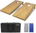 Enjoy cornhole with GoSports wooden boards 4ft x 2ft set