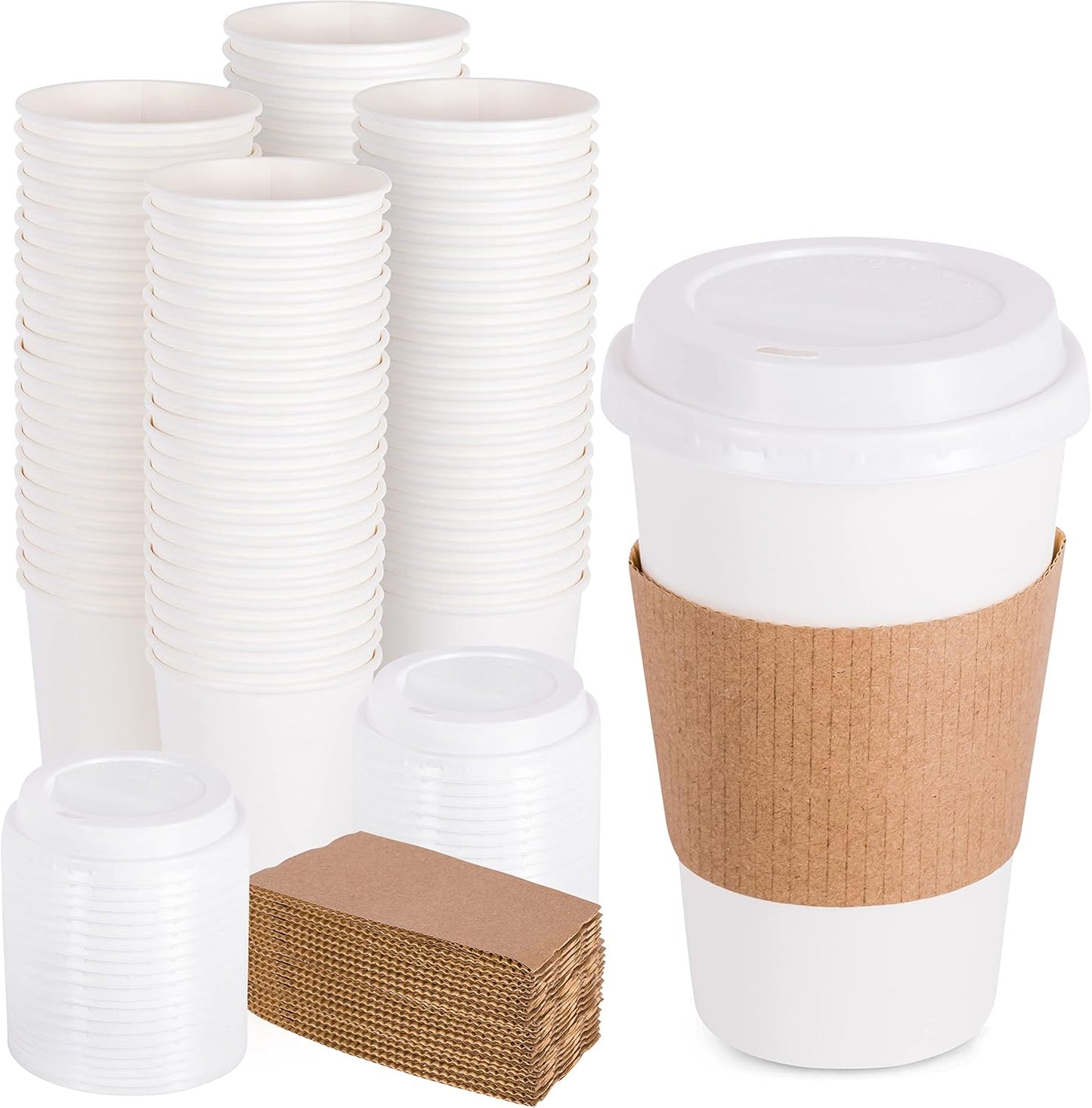 Galashield 16 oz Disposable Coffee Cups | Keep Your Coffee Hot!