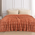 Faux Fur Luxury Throw Blanket - Soft Double-Sided Shaggy Twin