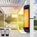 ZeboZap Infrared Electric Patio Heater - 1500W Remote Control