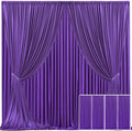 4 Panels Purple Backdrop Curtain for Parties 20ft x 10ft - Wrinkle