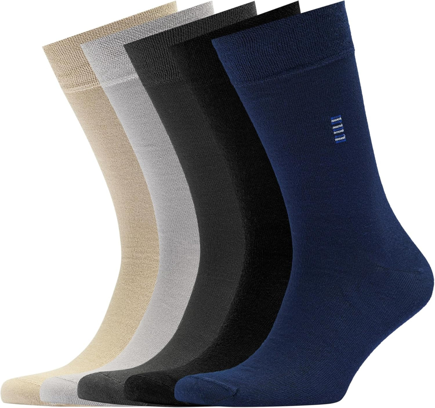 VRD Mens Dress Socks Bamboo Rayon 5-Pack for Comfort and Style