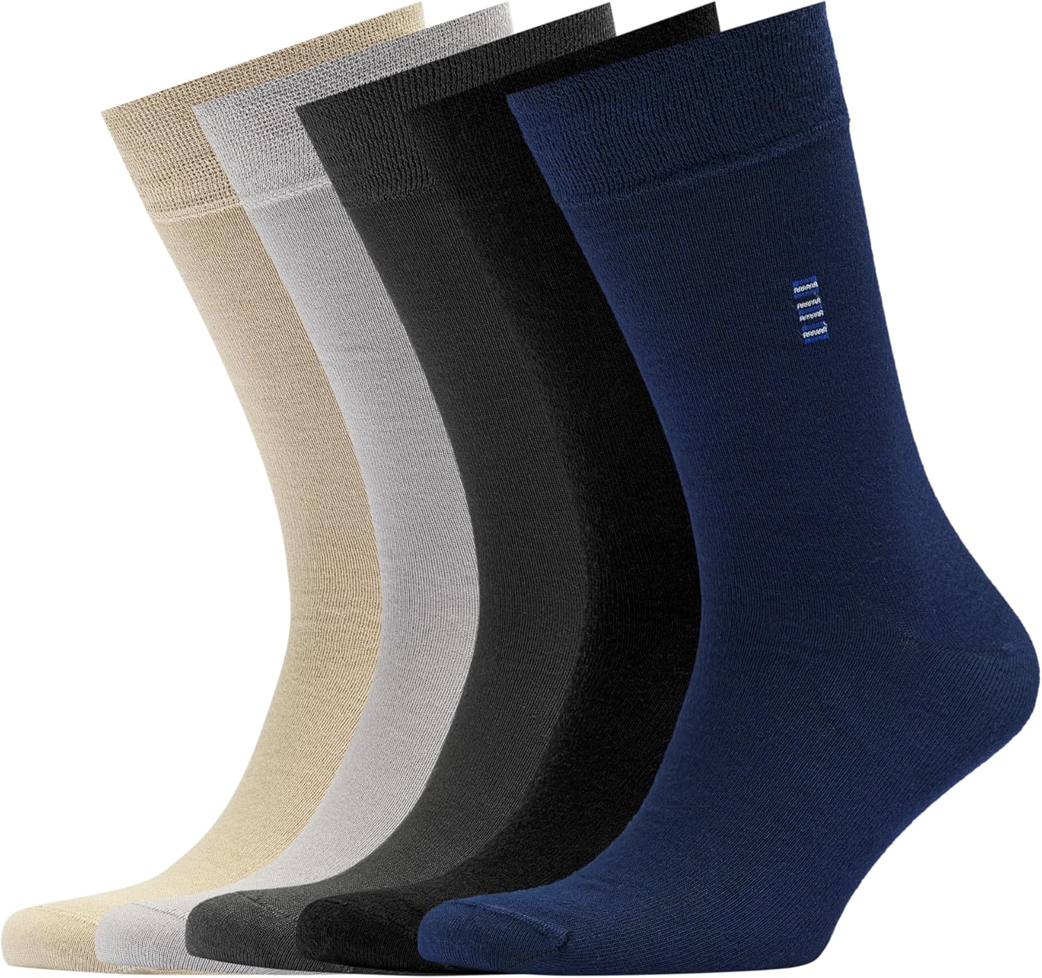 VRD Mens Dress Socks Bamboo Rayon 5-Pack for Comfort and Style