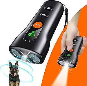 Ahwhg Dog Bark Deterrent Device: 3 in 1 Ultrasonic Silencer