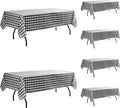 Vinyl Table Cloth with Flannel Backing 6 Pack 60x84 in - Durable