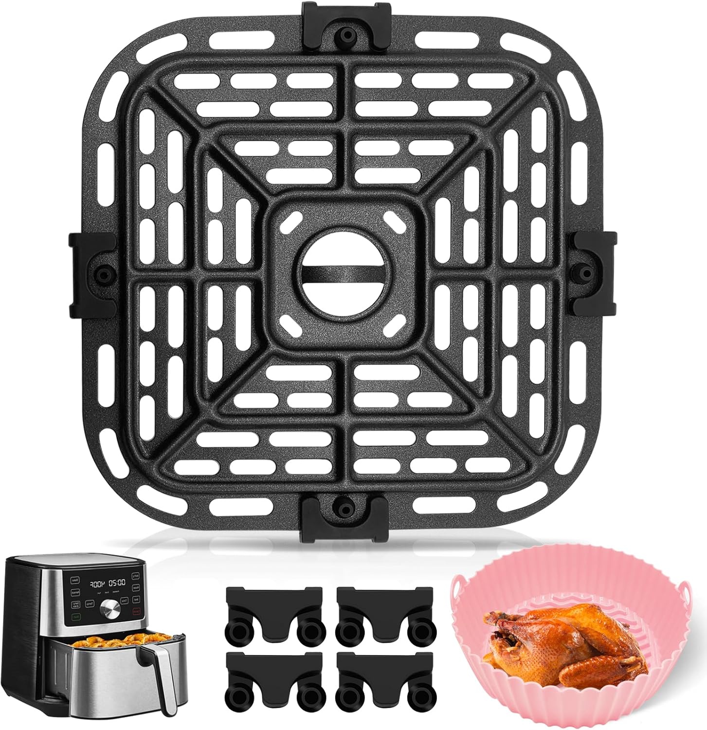 GXF Air Fryer Grill Pan: Crispy Results!