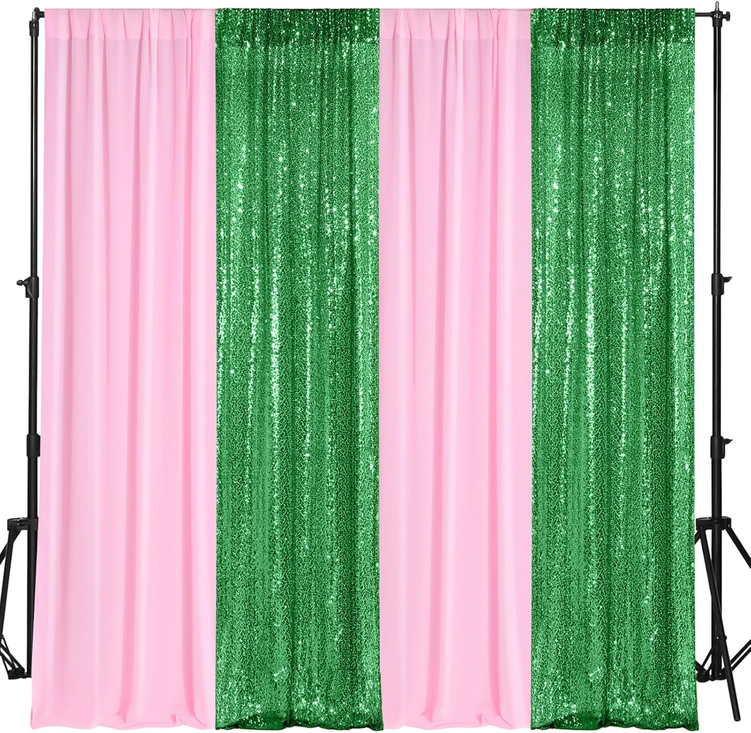 4 Panels Backdrop Curtains for Elegant Party Decorations