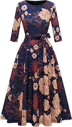 DRESSTELLS Vintage Cocktail Dress for Women - Perfect Fit & Flare