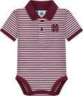Creative Knitwear College Baby Striped Polo Bodysuit (Style D39J)