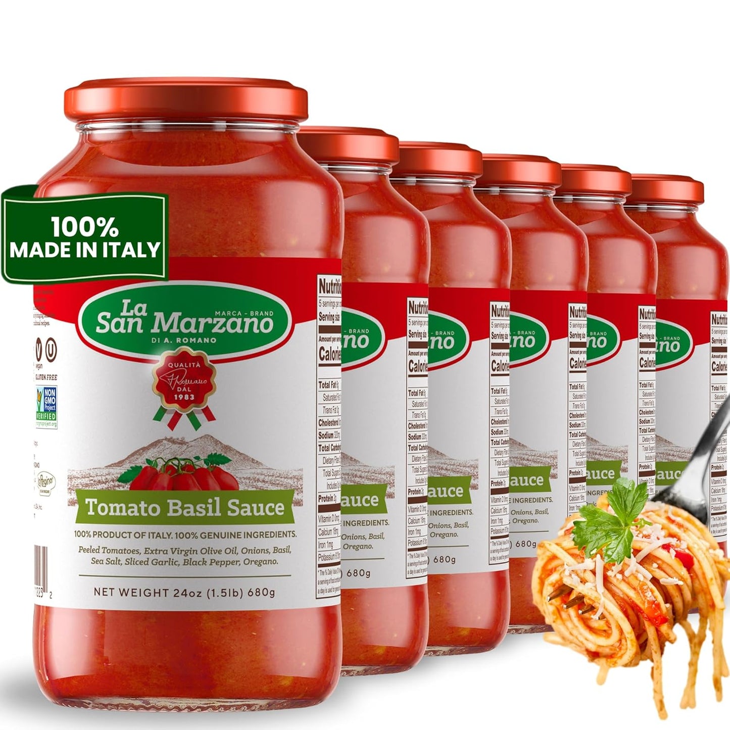 La San Marzano Tomato Basil Sauce - Authentic Italian Flavor