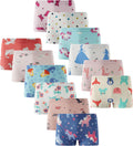 Girls Cotton Boyshort Panties 12-Pack - Soft Comfortable Fit