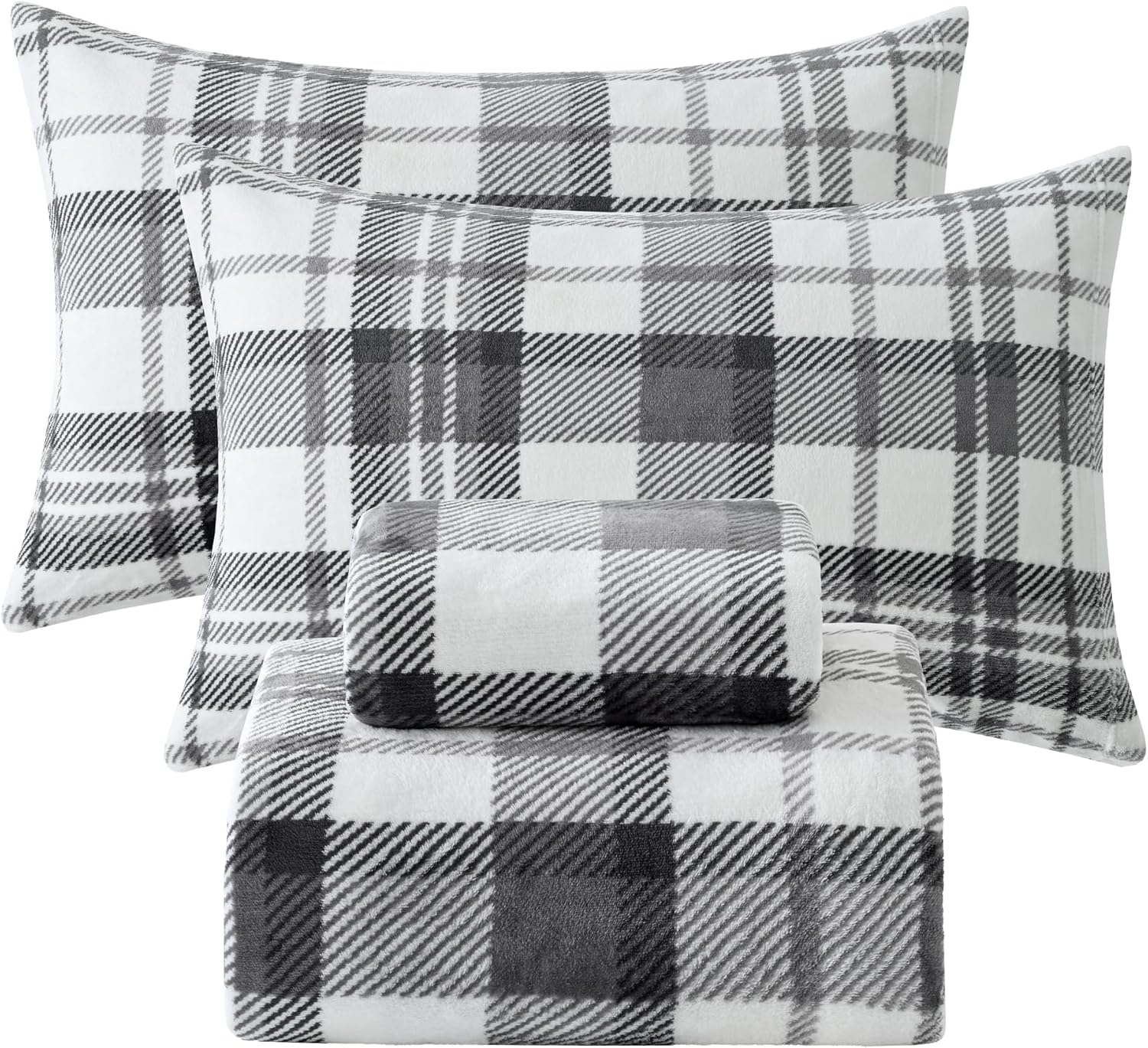 Softan Queen Micro Fleece Sheets Set for Ultimate Comfort