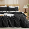 PHF Waffle Weave Duvet Cover Set California King - Ultra Soft 3pc